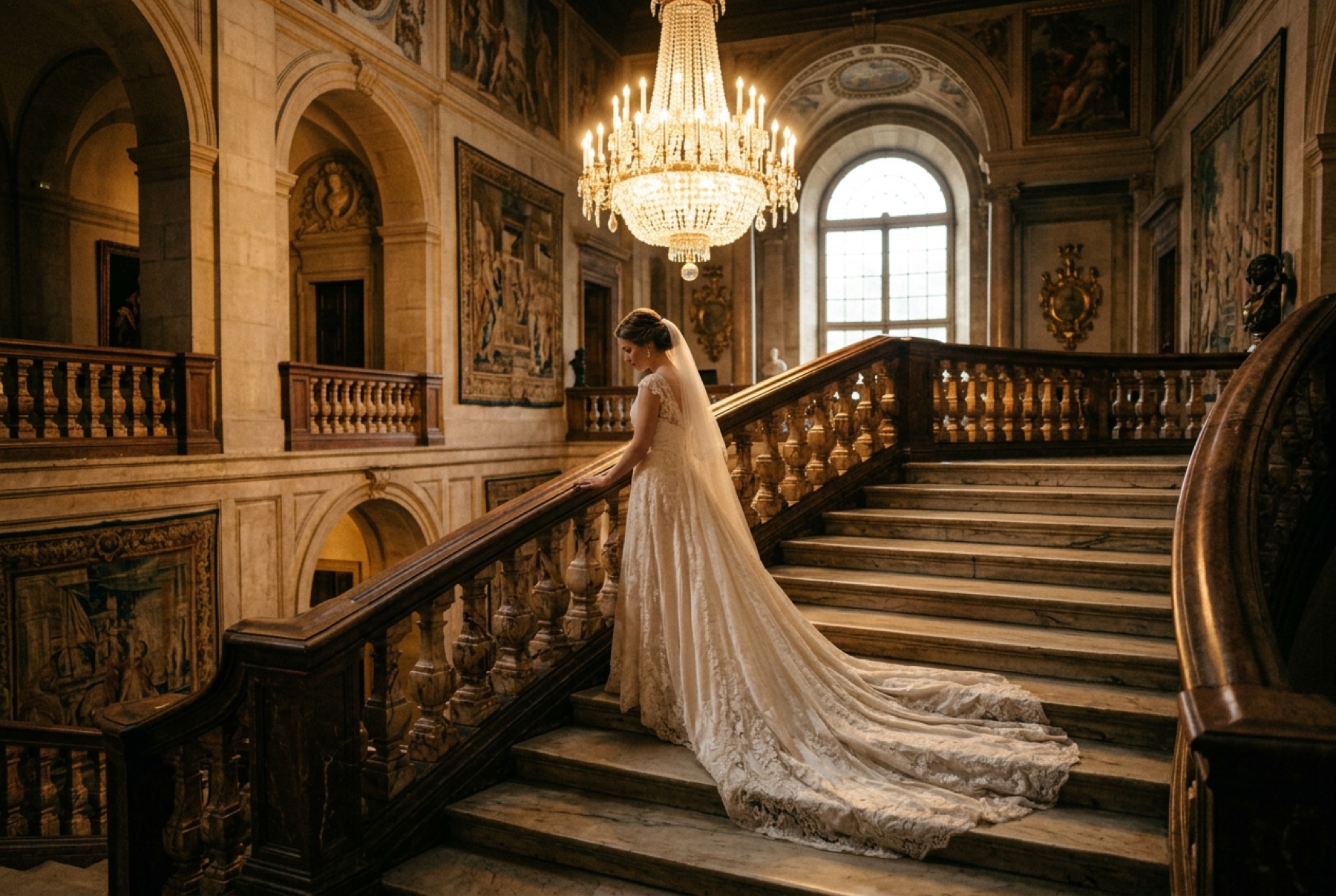 Konzept-Visualisierung Schloss-Treppe